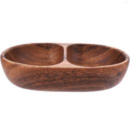 Dinnerware Sets Walnut Fruit Plate Solid Wood Dried Snack Kitchen Restaurant Salad Bowl Wooden Basin