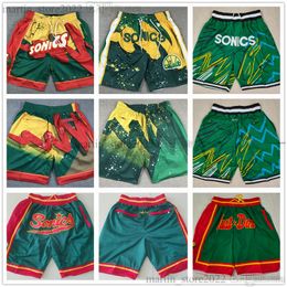 Stitched Mens Basketball Shorts Kevin 35 Durant Ray 34 Allen Shawn 40 Kemp Gary 20 Payton Just Don Hip Pop Sports Pockets Zipper Sweatpants Fast Send