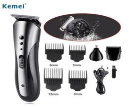 Kemei 3 in 1 Electric Shaver Rechargeable Electric Nose Hair Clipper Professional Beard Razor Machine KM-14073115827