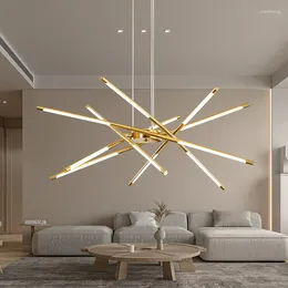 Chandeliers Modern Hanging Lamps For Living Room Dining Tables Kitchen Gold Bedroom Loft Ceiling Lighting Led Chandelier 2024 Smart Home