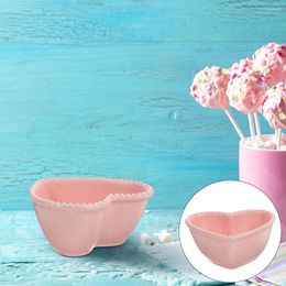 Dinnerware Sets 4 Pcs Love Heart Salad Bowl Child Shaped Containers Ceramics Multi-purpose Rice