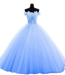 New Sexy Real Po Off The Shoulder Ball Gown Quinceanera Dresses With Beads Sweet 16 Prom Pageant Debutante Dress Party Gown QC14080726