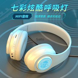 Cell Phone Earphones New Bluetooth headset light-emitting wireless subwoofer card gift universalH240312