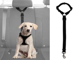 Dog Cat Pet Durable Safety Adjustable Car Seat Belt Harness Leash Travel Clip Strap Lead Restraint Auto Traction Leads Dog Car8367607