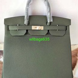 Handmade Bags Genuine Leather Handbags Bk40 High Capacity Handbags 40cm Full Leather Canvas Mens and Womens Universal Handbag Large Capacit have logo HBL4Q2