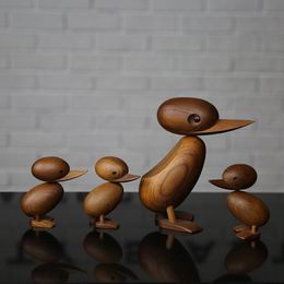 The Danish puppet woodcarving classic creative Home Furnishing ornaments small duck soft decoration housing study desktop decora T317Z