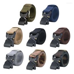 Belts Simple Adult Waist Belt With Quick Release Buckle Waistband Nylon For Male Trousers Jeans Tactically