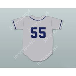 White 55 DANNY MCBRIDE KENNY POWERS SEATTLE BASEBALL JERSEY EASTBOUND Stitched