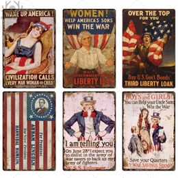 USA Metal Sign Poster Plaque Metal Vintage American Style Wall Decor for Man Cave Bar Pub Club Tin Sign Decorative Plate291I