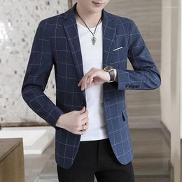 Men's Suits High Quality Blazer British Style Business Casual High-end Simple And Elegant Fashion Interview Gentleman Slim Suit Jacket