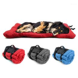 Kennels & Pens Dog Bed Blanket Portable Cushion Mat Waterproof Outdoor Kennel Foldable Pet Beds Couch For Small Large Dogs1251S
