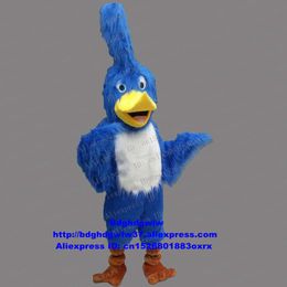 Mascot Costumes Blue Long Fur Jay Bird Cyanocitta Cristata Eagle Hawk Mascot Costume Adult Cartoon Character Cute Lovable Return Banquet Zx13