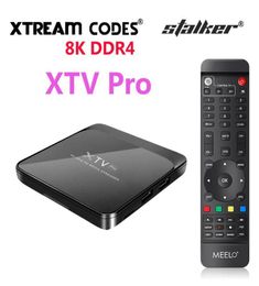 8K MEELO PLUS XTV pro DDR4 support Stalker XTREAM Smart TV box Android 9 Amlogic S905X3 2GB 16GB Set Top player 5G Wifi 4K mytvonl1790112