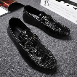 Casual Shoes Patent Leather Mens Loafers Small Men's Breathable Summer British Lazy Trendy Sneakers