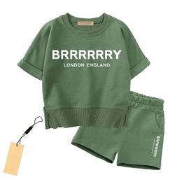 7 Stile Luxus-Logo-Kleidungssets Kinderkleidung Anzüge Mädchen-Jungen-Kleidung Sommer-Infantis-Baby-Sets Designer-Sportanzüge für Kinder