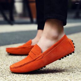 Casual Shoes Men High Quality Leather Loafers Moccasins Slip On Men's Flats Fashion Male Driving 2024