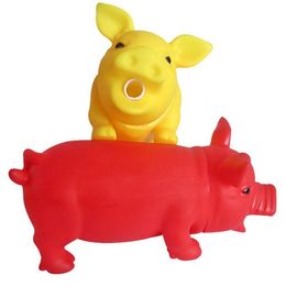Pig Grunt Squeak Dog Toys Cat Chewing Toy Cute Rubber Pet Dog Puppy Playing Pig Toy Squeaker Squeaky With Sound Large Size223o