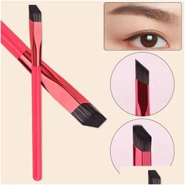 Makeup Brushes 1Pc Wild Eyebrow Brush Mtifunction Simated Hair Square Stereoscopic Painting Hairline Tool Drop Delivery Health Beauty Otboz