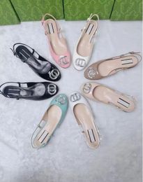 Dress sandal Designer shoes leather flat heel shoes new Belt buckle sandals Fashion Sexy diamond shoe Casual women SHoes size 34-40 With box Leather sole sheepskin