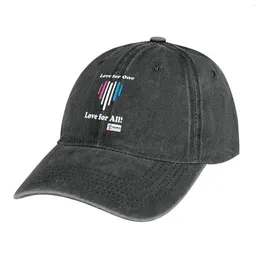 Berets Love For One All Cowboy Hat Custom Cap Streetwear Women's Golf Clothing Men's
