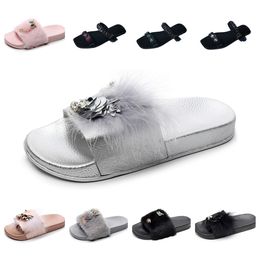 Designer slipper women men summer sandal fashion canvan Flats Mule Platforms High Heel Sandal platform sliders Shoes GAI white