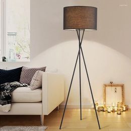 Floor Lamps European Led Wrought Iron Standing Lamp For Library Living Room Bedroom Bedside Study Sofa Edge Decor Home Fabric Lighting