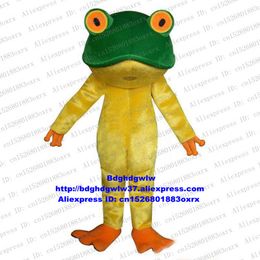 Mascot Costumes Frog Toad Bufonid Bullfrog Mascot Costume Adult Cartoon Character Outfit Performn ACTING Prevalent Prevailing Zx982