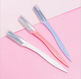 Steel Blade Face Eyebrow Hair Removal Razor Trimmer Shaper Shaver Makeup Tools Eyebrow Trimmer Fast Ship ZZ