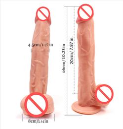 Realistic Dildo Sex Toys Female Masturbators Bigger Flexible Penis Dildos with Strong Suction Cup Artificial Penis Sex Products8496028
