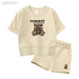 Clothing Sets Short Sleeved Clothes Boys Girls Summer Suit Small Medium Children Two-piece Kids T-shirt Shorts Clothing Sets ldd240311