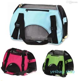 Hot Sale-Portable Waterproof Canvas Dog Cat Pet Carrier Travel Carry Bag 43x20x29cm