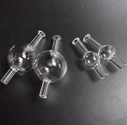 22mm 40mm OD Quartz Bubble Carb Cap Double Tube Quartz Thermal Banger Nail Dome Ball Carb Cap Vs Coloured Glass ZZ