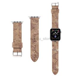Genuine Cow Leather Watchband For Watch Strap Bands Smartwatch Band 1 2 S1 S2 S3 S4 S5 S6 S7 SE 38MM 40MM 41MM 45MM Designer Smart Watches Straps US UK MX 2438