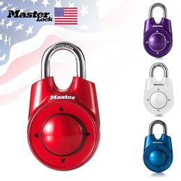 Master Lock Combination Directional Password Padlock Portable Gym School Health Club Security Locker Door Lock Assorted Colors Y201791