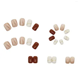 False Nails Fresh Style Soft Press-on Ultra Flexible Lasting Comfort Fake For Finger Nail DIY At Home