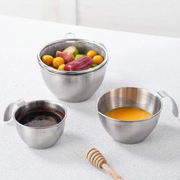 Measuring Tools Egg Mixing Cup 304 Stainless Steel Bowl With Handle Scale Capacity For Precise