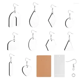 Dangle Earrings Sublimation Printing Various Shapes Heat Transfer Pendant With Hooks 97QE