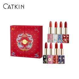 CATKIN Eternal Love Rouge Lipstick 36g 10 Colours Apricot Orang Wedding Red Gorgeous Peach Smooth Soft Texture Protects Lip Skin 240229