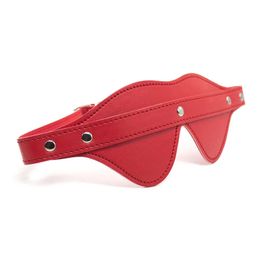 Leather Eye Mask Blindfold Adult Games Erotic Sex Tools For Couploes Slave BDSM Bondage Restraints Fetish Toys