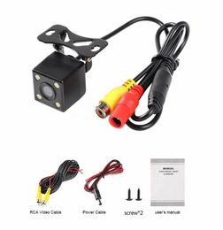 drop ship instagram LED Waterproof HD Car Reverse 4 LED back Rear View for Rearview Camera Car Park back up camera7260411