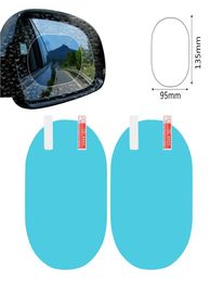 Nen Styling 1Pair Mirror Window Car Sticker Clear Film Anti Fog Antiglare Waterproof Rainproof Car Rearview MirrorProtectiveFil9680659