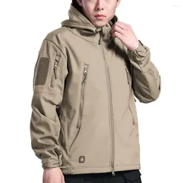 Men's Jackets 2024Men Jacket Spring Autumn Military Fleece Tactical Thermal Breathable Western Sports Coat For Outdoor Plus Size