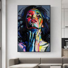 Street Graffiti Wall Art Canvas Prints Abstract Pop Art Girls Canvas Paintings on The Wall Pictures for Home Decor288m