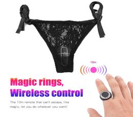 Wearable Panty Vibrator Remote Control Wireless 10 Speeds Vibrating Egg Lace Panties Sex Toys For Women Clitoral Stimulator Y190627644357