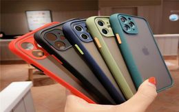 Camera Lens Protection Phone Case For iPhone 13 11 Pro Max 12 Mini X XS XR 6 6S 7 8 Plus SE Matte Translucent Shockproof Cover Who3702300