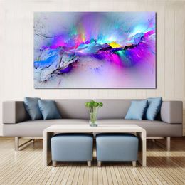 Wall Pictures For Living Room Abstract Oil Painting Clouds Colourful Canvas Art Home Decor No Frame238K