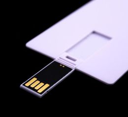 100PCS 128MB256MB512MB1GB2GB4GB8GB16GB Credit Card USB Drive 20 Memory Flash Pendrives Stick Blank White Suit for Logo Pri1793774