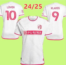 2023 2024 Stl City SC Jerseys MLS Soccer Kids Kit Man Major League 23/24 Football Shirts Primary Home Red Away White Confluence LOWEN KLAUSS JACKSON 888