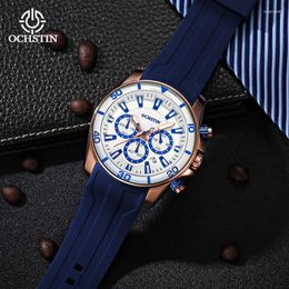 Wristwatches OCHSTIN's Product 2024 Navigator Series Trendy And Fashionable Multi Functional Automatic Quartz Movement Men's Watch