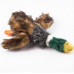 Lovely Dog Toys Pet Puppy Chew Plush Cartoon Animals Squirrel Cotton Rope OX Shape Bite Toy Duck Shaped Squeak Toys GA666190H